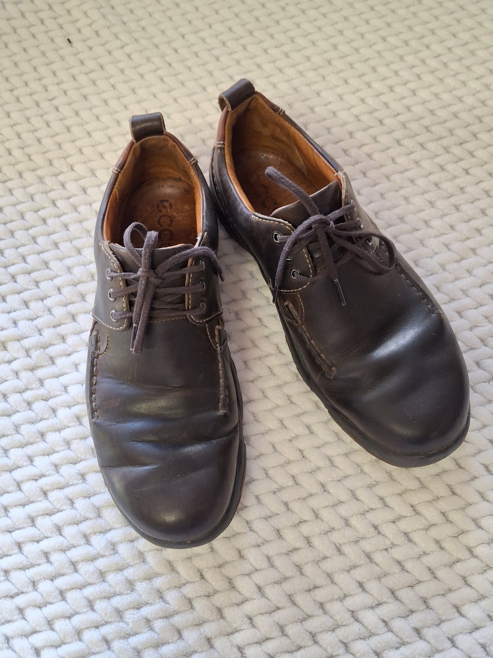 Men's Timberland Smart Comfort Brown Leather Lace Up Shoes 73590